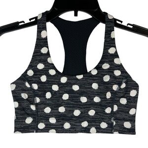 Outdoor Voices Black and White Polka Dot Sports Bra